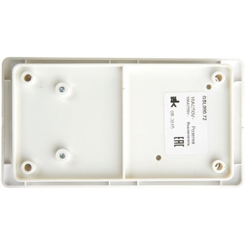 Блок комбинированный GLOSSA розетка + выкл. 2-кл. бел. SchE GSL000172