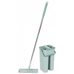 Швабра РЫЖИЙ КОТ CLEAN HANDS ведро с отжимом, швабра, насадки 310459 (227408)