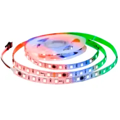Светодиодная лента 24V APEYRON 14,4W/m 60Led/m IP20 RGB 2м бел б/п+Лента св/д адрес+пульт 10-91