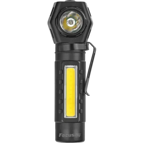 Фонарь налобный FOCUSray 1317 аккумуляторный 14500 1200 мАН диод XPE  + диод СОВ