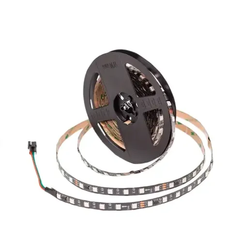 Светодиодная лента 24V APEYRON 14,4W/m 60Led/m IP20 RGB 5м чер б/п+Лента св/д адрес+пульт 10-94