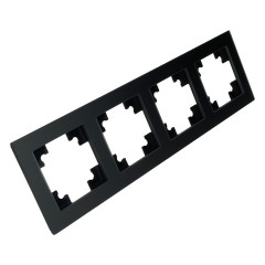 Рамка 4-пост Катрин стекло черный матовый GFR00-7004-05М