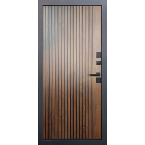 /Дверь метал. PROTERMA 12 см МДФ/МДФ, Винорит Патина/Грецкий орех Царга (2050*860, Правая)