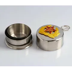 Стакан складной с карабином 