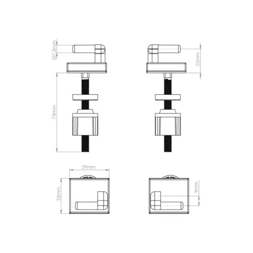 Комплект крепежа к сиденью AV Engineering Shell