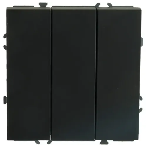 Выключатель 3-кл ЭМИЛИ черный RSW10-5108-05