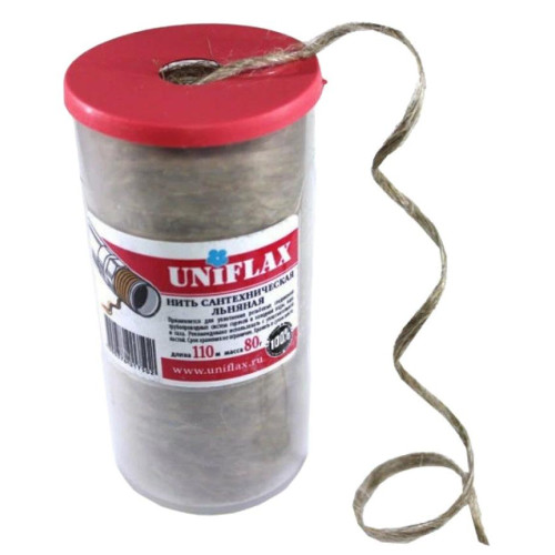 Лён сантехнический в тубе 80 г UNIFLAX