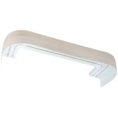 Карниз Ле-Гранд Галант 7см 2,0м (2ряд) дуб натуральный с поворотами (5)