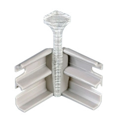 Угол внутренний для вспененного плинтуса Классик Софт 80мм/Ясень серый 421