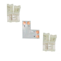 Комплект соед. ECOLA плата L для зажим разъема+2 зажима 2-х конт. SMD5050 SC21ULESB (526657)