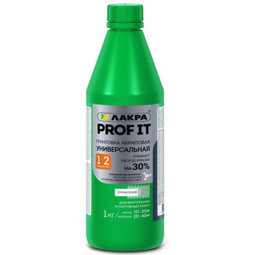 Грунт ЛАКРА акриловый универсальный PROF IT 1 кг