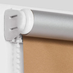 Рулонные жалюзи Блэкаут сильвер 52*175 цвет бежевый