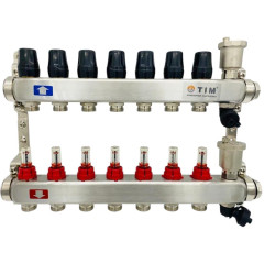 Коллекторная группа TIM нерж. с расходомерами, ф 1