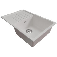 Мойка комп. MIXLINE ML-GM19 500х750x200мм, ультра белая, сифон