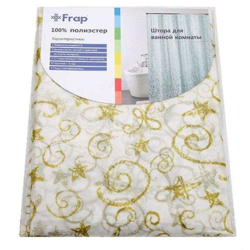 Шторка для ванной FRAP F8808 180x180cм