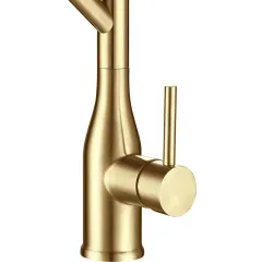 Смеситель для кухни GAPPO G4098-13 с гибким изливом, сатин золотой