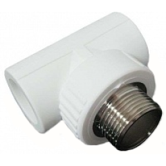 Тройник п/п комбинир. KALDE нар. резьба ф 32х1