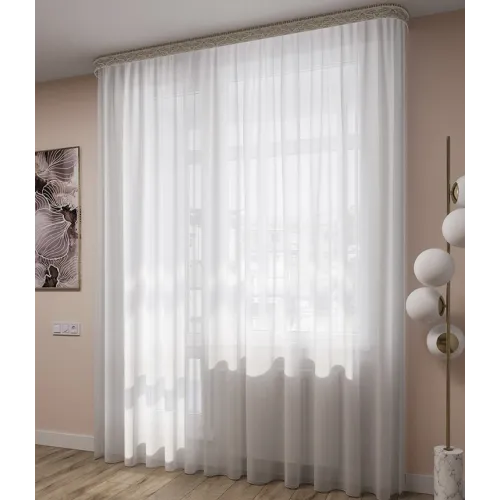 Тюль Ле-Гранд Вуаль 300*260 с утяжелителем белый