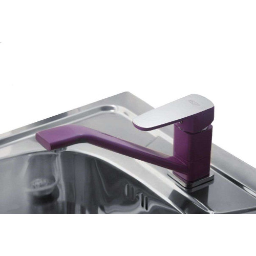 |Смеситель для кухни FRUD R49302 шар ф 35 сирень/хром