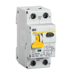 Дифференциальный автомат 2-пол. 32А С 30мА АВДТ32 IEK MAD22-5-032-C-30 (70802)
