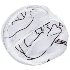 Корзина для белья 30х30х48 см прямоугольная, белая (Y4-6492)
