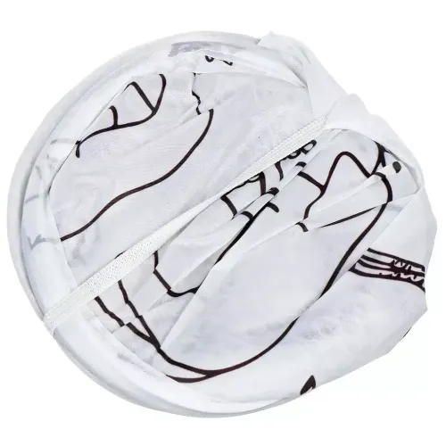 Корзина для белья 30х30х48 см прямоугольная, белая (Y4-6492)
