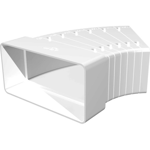 Колено плоское горизонтальное разноугловое 612КРП