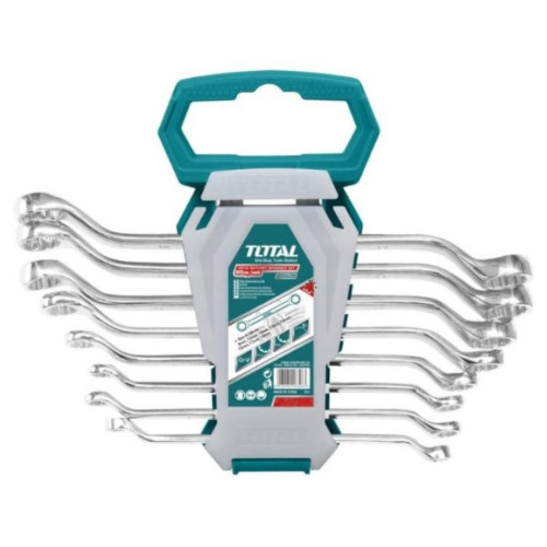 Набор ключей накидных TOTAL GT, 8 шт (6 - 22 мм) (ТНТ102486) подвес