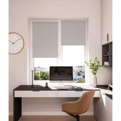 Рулонные жалюзи Блэкаут Фэшн 47*175 светло-серый