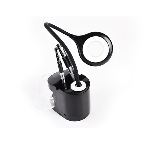 Лампа настольная DE562 со встроенной аккумулятороной батареей, черный