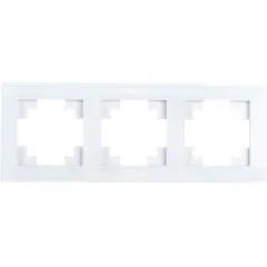 Рамка 3-пост Катрин стекло белый GFR00-7003-01