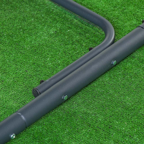 Качели садовые 3-х местные 170х53х165 см, 300 кг, Генуя, антрацит А45А.Т025 (500395)