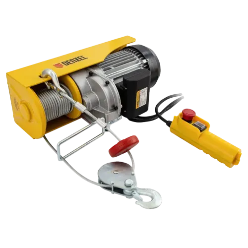 Тельфер электрический DENZEL TF-1200 (1.2т, 1800 Вт, высота 12 м, 8 м/мин) (52018)