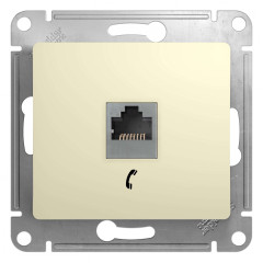 Розетка TF GLOSSA бежевый GSL000281T (458674)