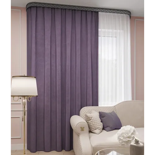 Портьера Ле-Гранд Канвас 150*260 лаванда