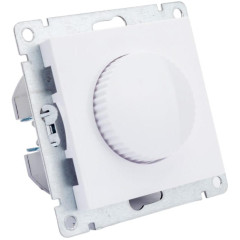 Светорегулятор поворотный UNIVersal Афина белый A0101