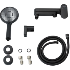 Смеситель для ванны FRAP F3285-6, чёрный ф 40