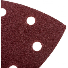 Насадка для резака ПРАКТИКА (240-454) 93мм шлиф листы дельта VELCRO 6 отверстий  P120