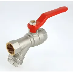 Кран шаровый с фильтром ф 1/2