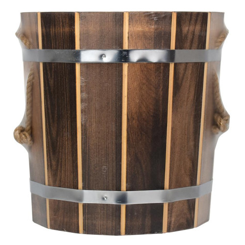 Запарник 10л С пластиковой вставкой, обожжённая липа 