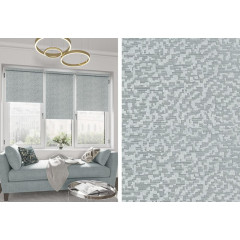 Рулонные жалюзи Мозаика 47*175 цвет темно-серый