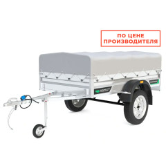Прицеп ТИТАН 2213 (2200х1300, борт h=300, Тент+дуги h=300)