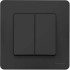 Выключатель 2-кл BLANCA 10А  антрацит SchE BLNVS010506