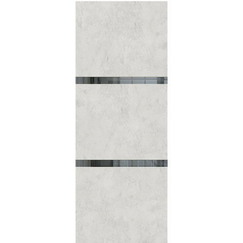 Дверное полотно Браво-2.55 ДО 60 Look Art, покрытие Эко Шпон (BRAVO) (лакобель черное)(153-1043)