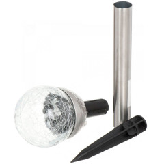 Фонарь садовый шар большой БИТОЕ СТЕКЛО SPE17134-SRQ20042I.K