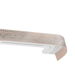 Карниз Ле-Гранд Прима 2,4м (3ряд) коралл с поворотами (3)