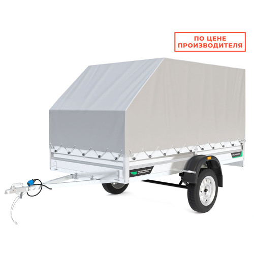 Прицеп ТИТАН 3015 (3060x1560, борт h=300, Тент+каркас, h=1220 скос)