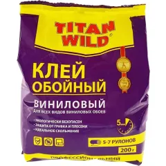 Клей обойный ТИТАН WILD винил 200гр (36) ПАКЕТ (*1)