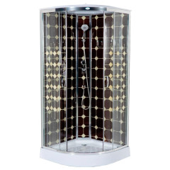 Душевая кабина ДАНА 90х90х215см низ. поддон, мозайка, 741 (3кор.)