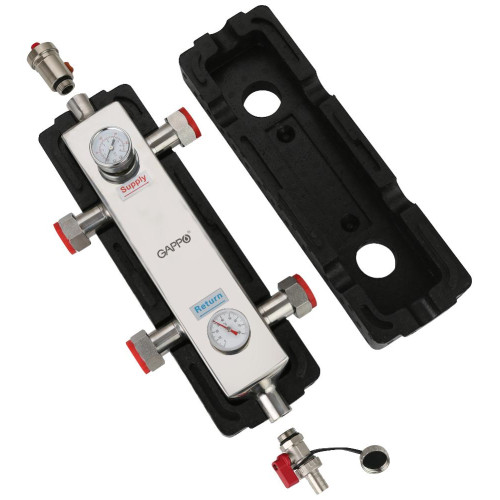 Гидравлический разделитель GAPPO с термометрами в теплоизоляции G1502.06